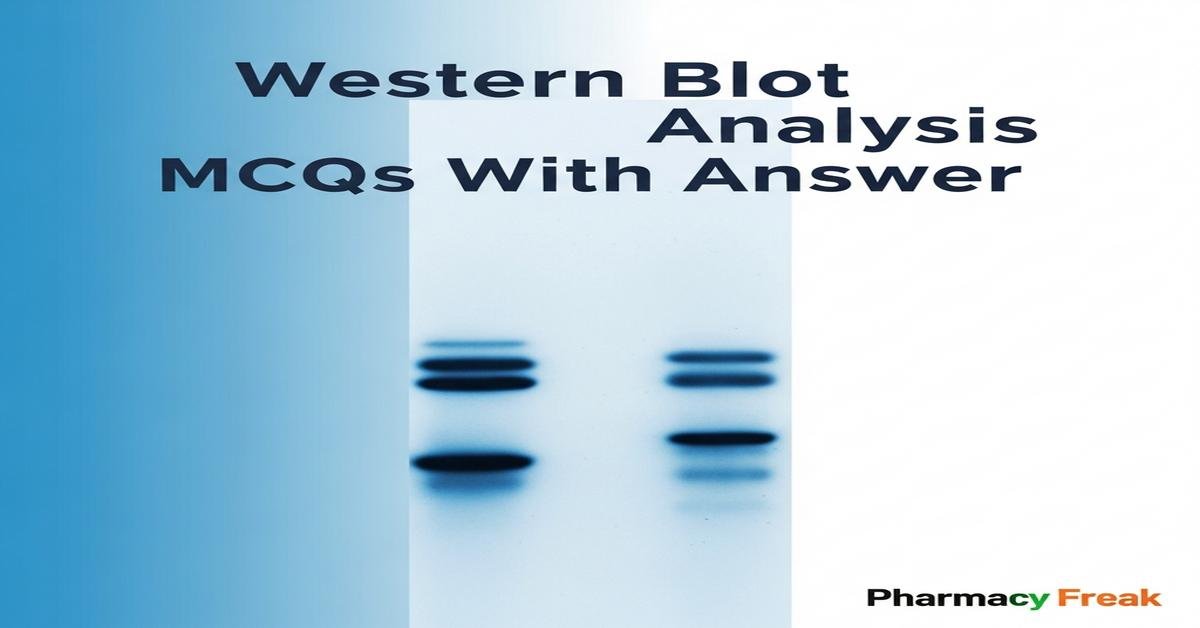 Western blot analysis MCQs With Answer