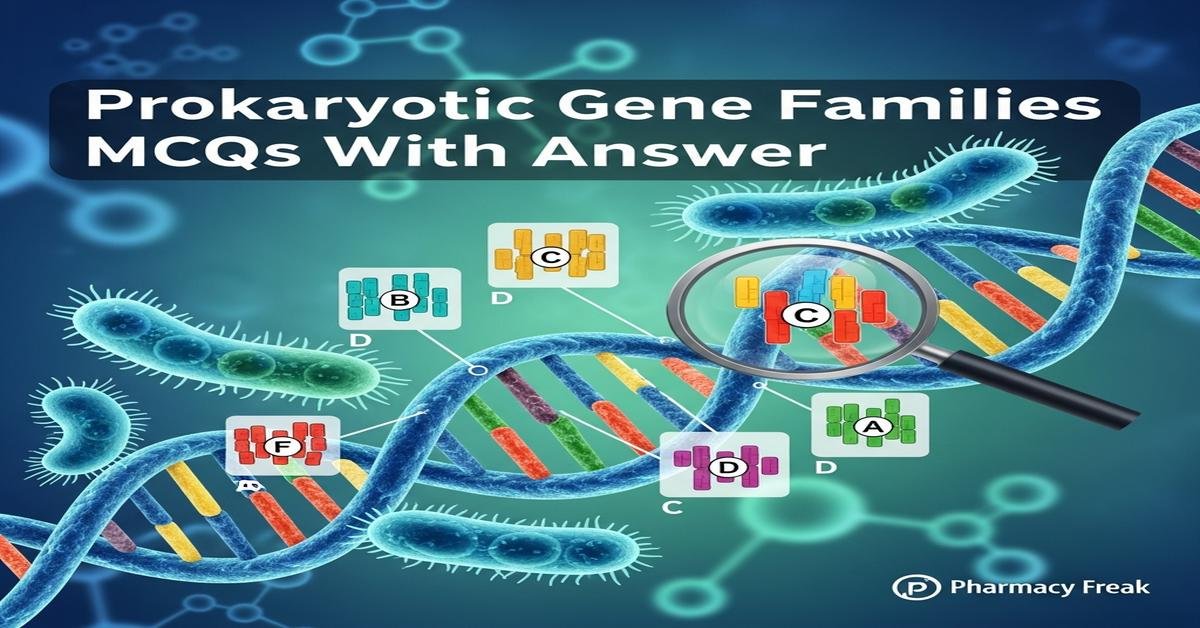 Prokaryotic gene families MCQs With Answer