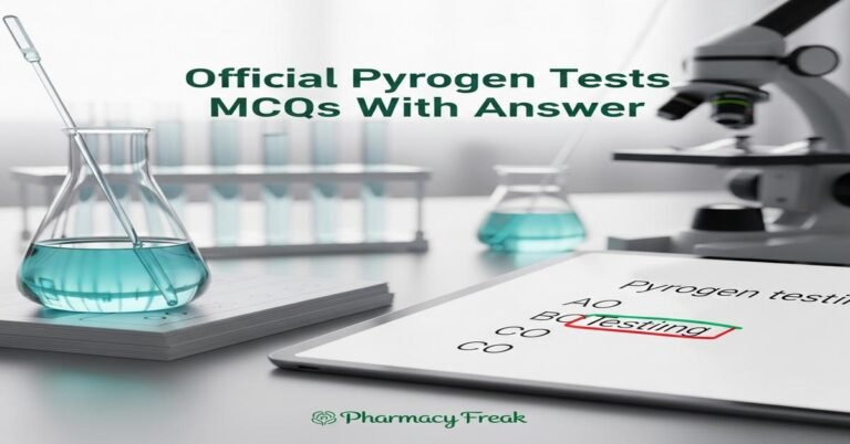 Official pyrogen tests MCQs With Answer