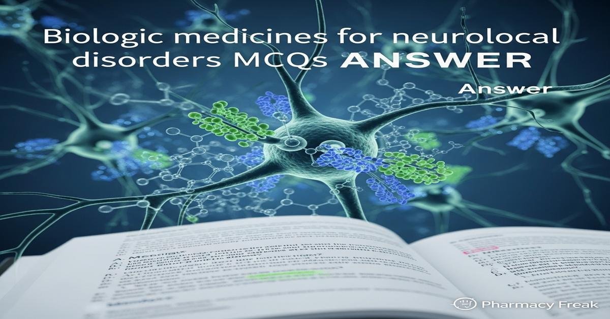 Biologic medicines for neurological disorders MCQs With Answer