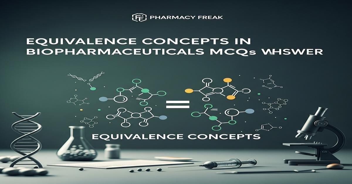 Equivalence concepts in biopharmaceuticals MCQs With Answer