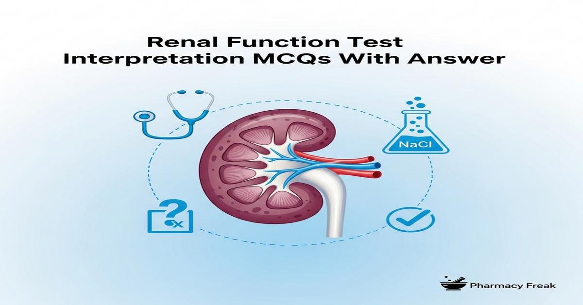 Renal function test interpretation MCQs With Answer