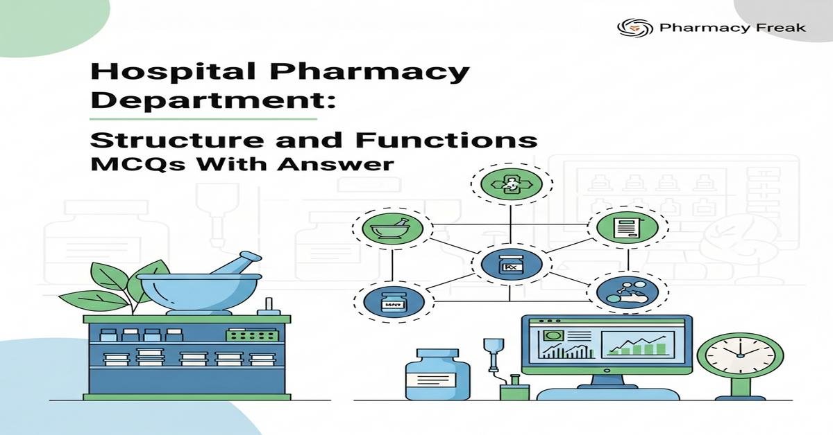 Hospital pharmacy department: structure and functions MCQs With Answer