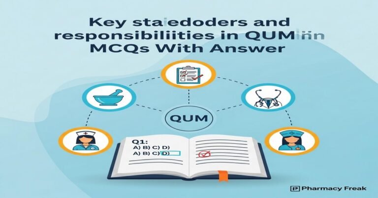 Key stakeholders and responsibilities in QUM MCQs With Answer