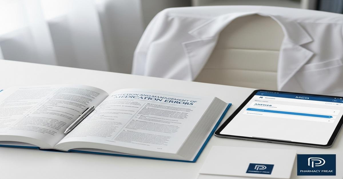 Detection and management of medication errors MCQs With Answer