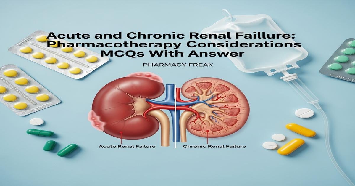 Acute and chronic renal failure: pharmacotherapy considerations MCQs With Answer