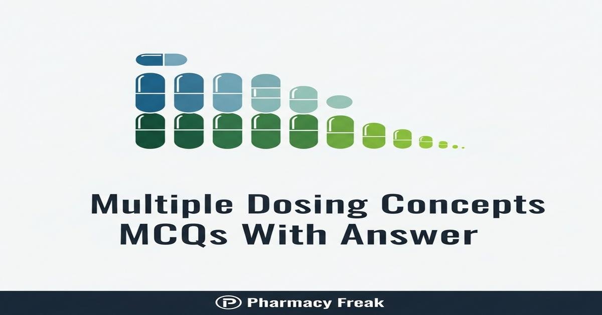 Multiple dosing concepts MCQs With Answer