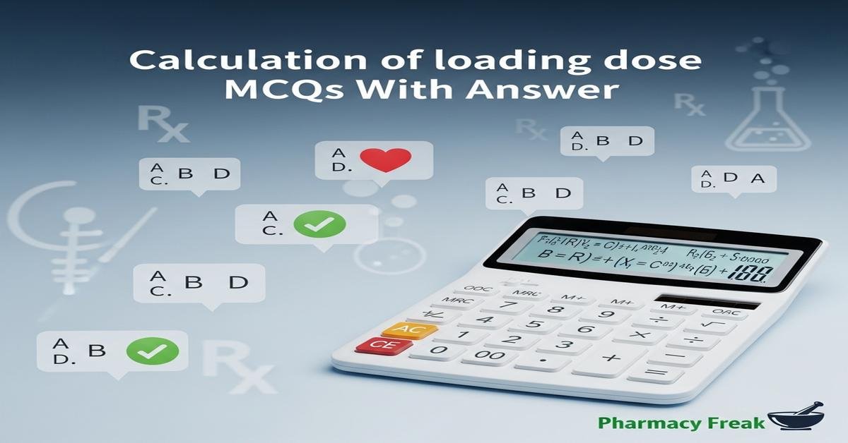 Calculation of loading dose MCQs With Answer