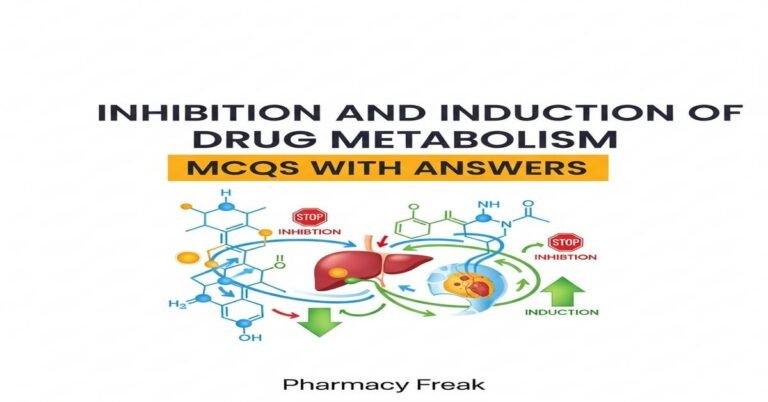 Inhibition and induction of drug metabolism MCQs With Answer