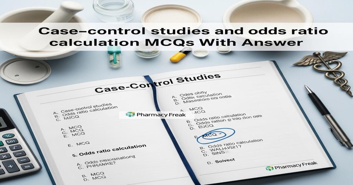 Case–control studies and odds ratio calculation MCQs With Answer