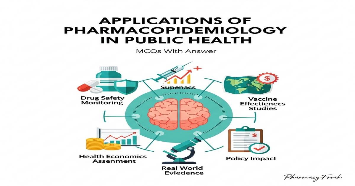 Applications of pharmacoepidemiology in public health MCQs With Answer