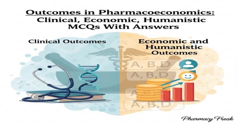 Outcomes in pharmacoeconomics: clinical, economic, humanistic MCQs With Answer