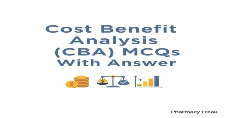 Cost Benefit Analysis (CBA) MCQs With Answer