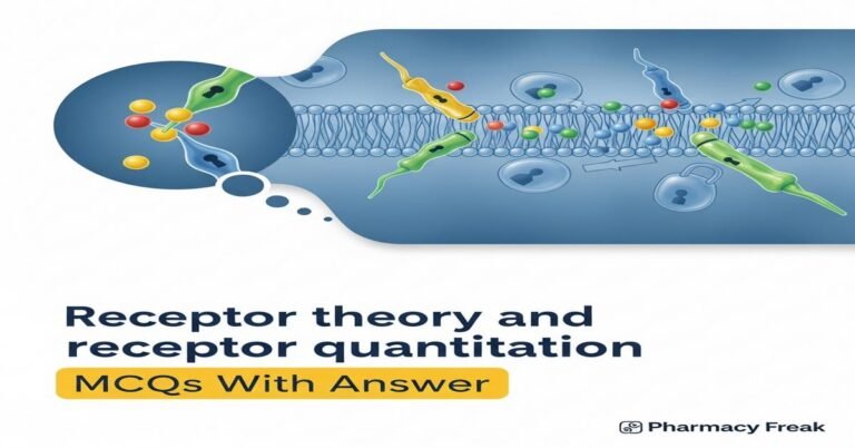 Receptor theory and receptor quantitation MCQs With Answer