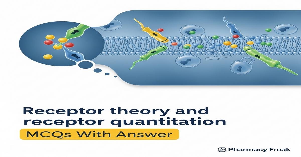 Receptor theory and receptor quantitation MCQs With Answer