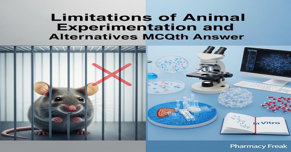 Limitations of animal experimentation and alternatives MCQs With Answer