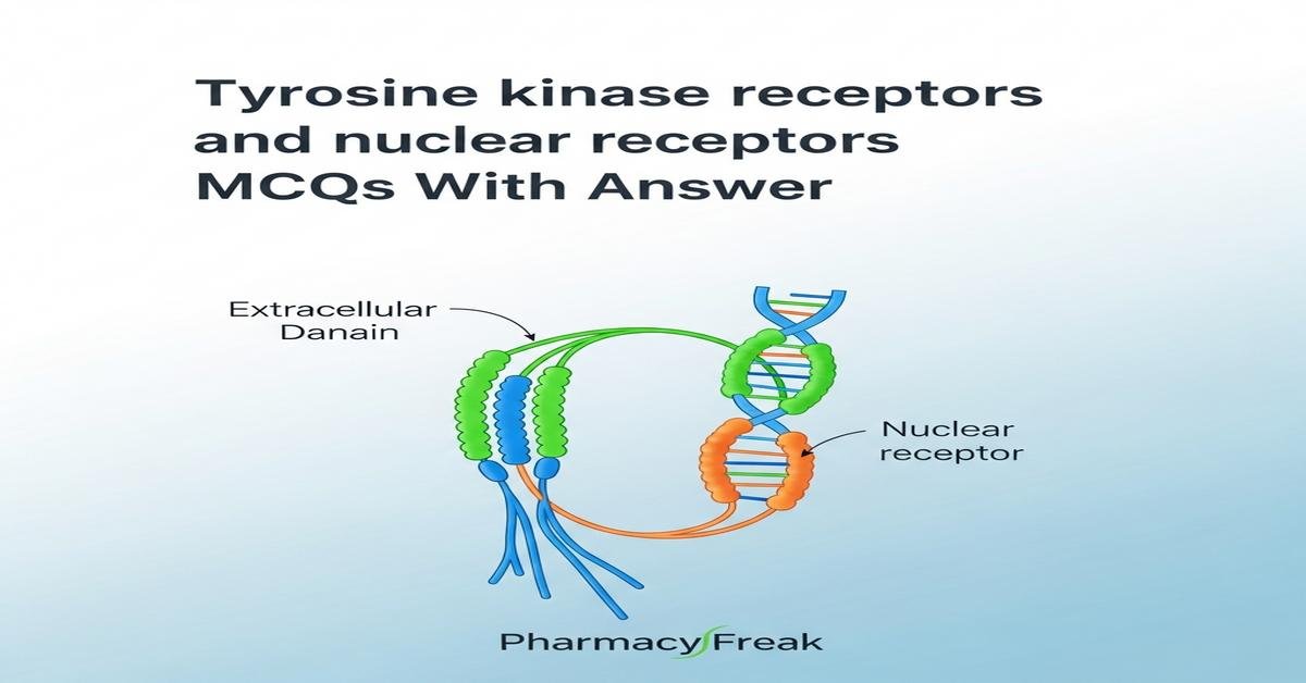 Tyrosine kinase receptors and nuclear receptors MCQs With Answer