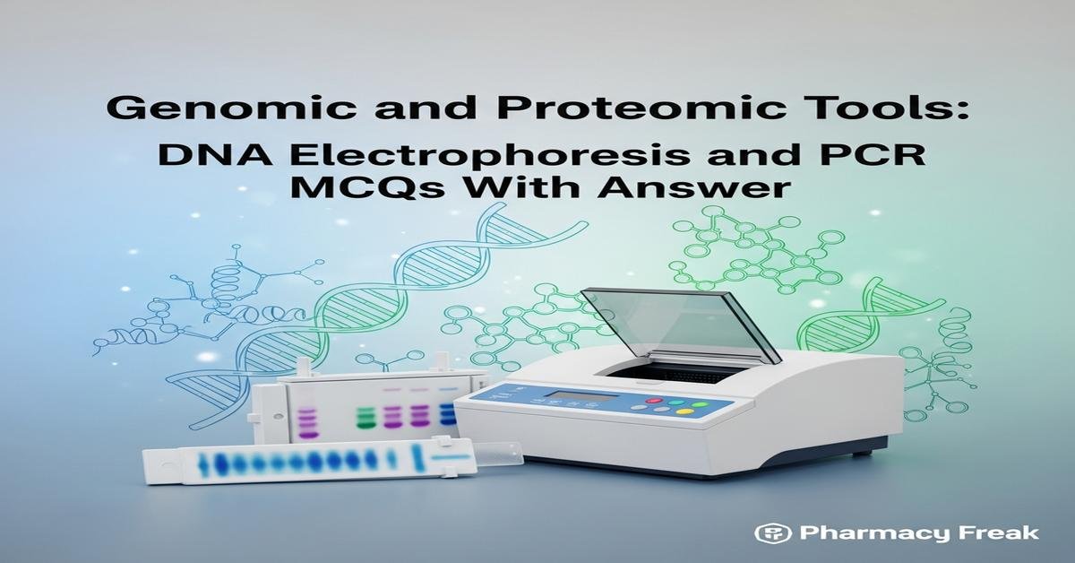 Genomic and proteomic tools: DNA electrophoresis and PCR MCQs With Answer