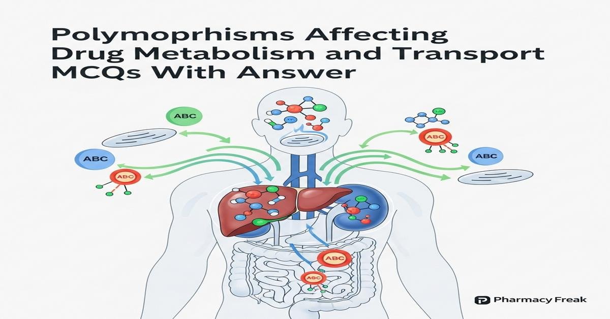 Polymorphisms affecting drug metabolism and transport MCQs With Answer