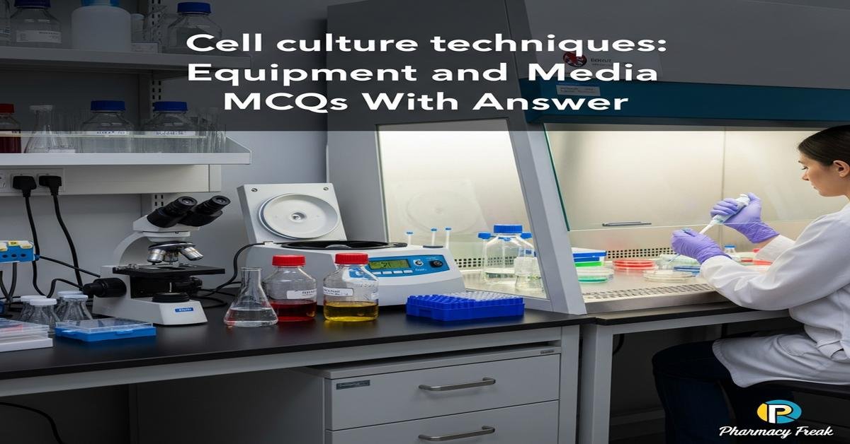 Cell culture techniques: equipment and media MCQs With Answer