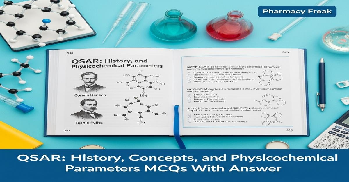 QSAR: history, concepts and physicochemical parameters MCQs With Answer