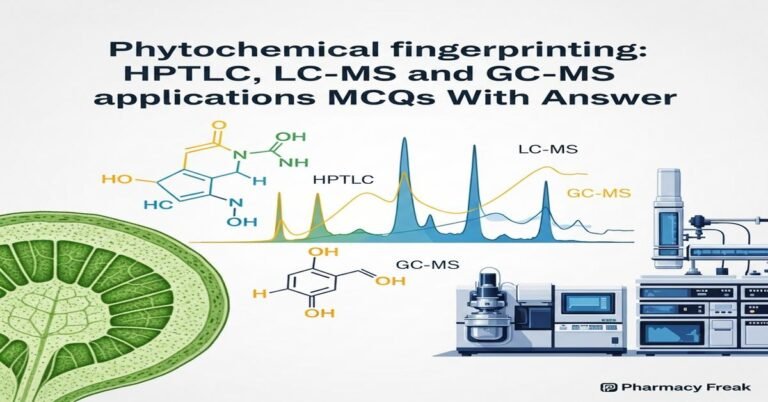 Phytochemical fingerprinting: HPTLC, LC-MS and GC-MS applications MCQs With Answer