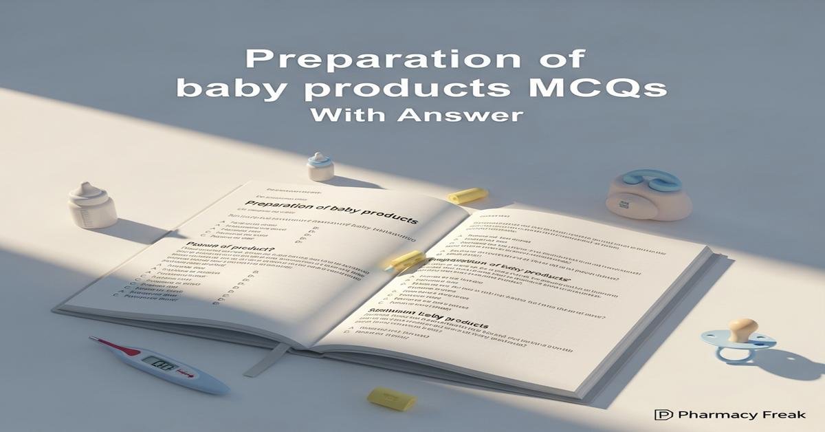 Preparation of baby products MCQs With Answer