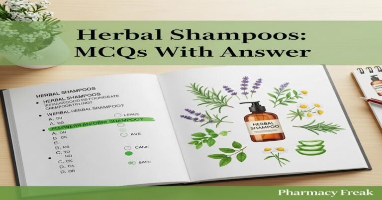 Herbal shampoos MCQs With Answer