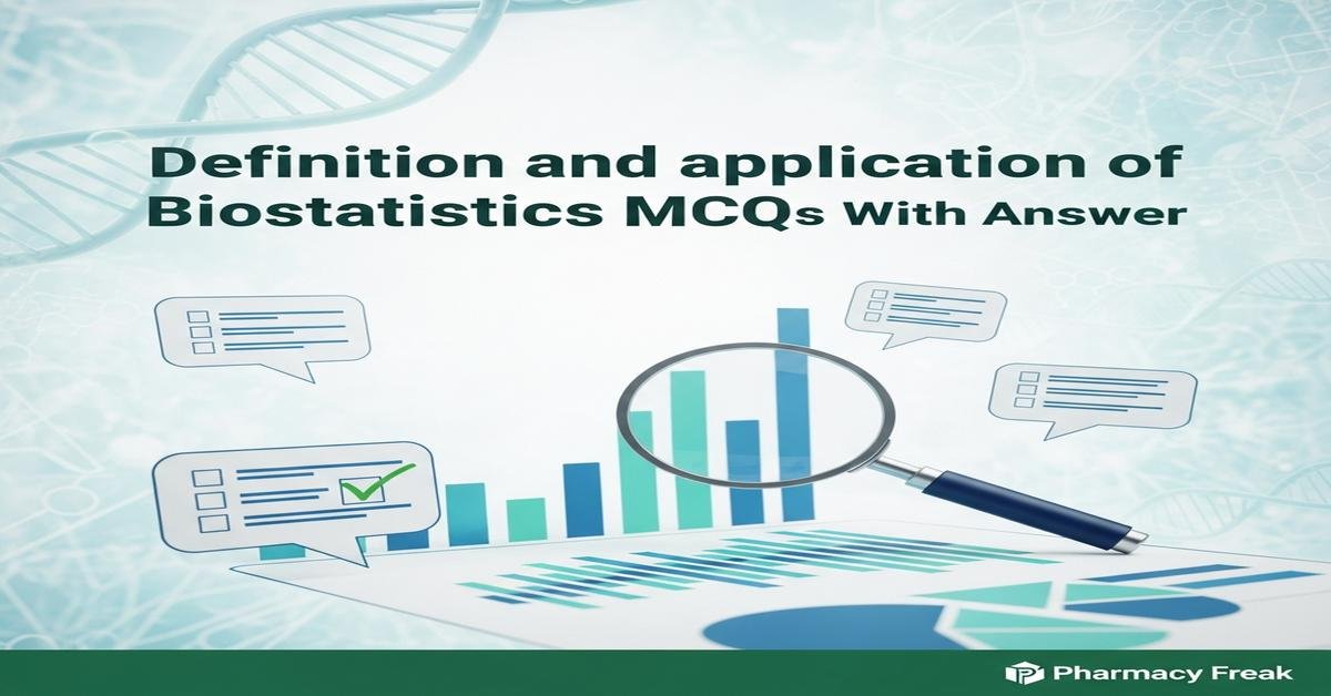 Definition and application of biostatistics MCQs With Answer