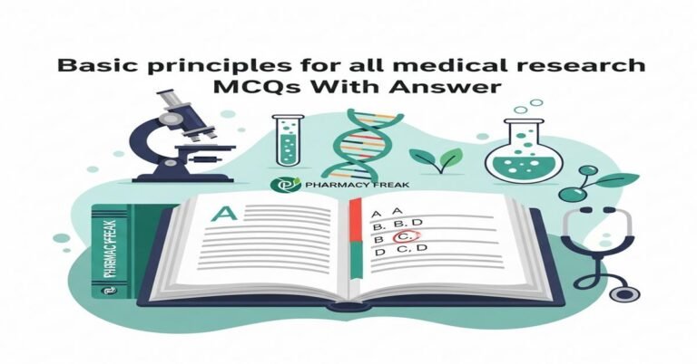 Basic principles for all medical research MCQs With Answer