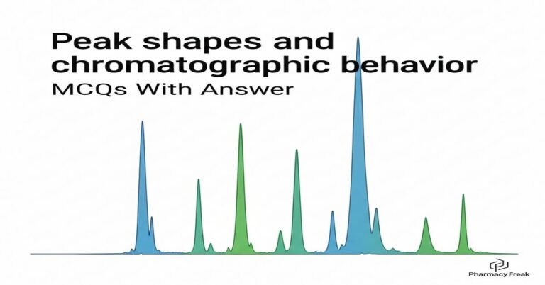 Peak shapes and chromatographic behavior MCQs With Answer