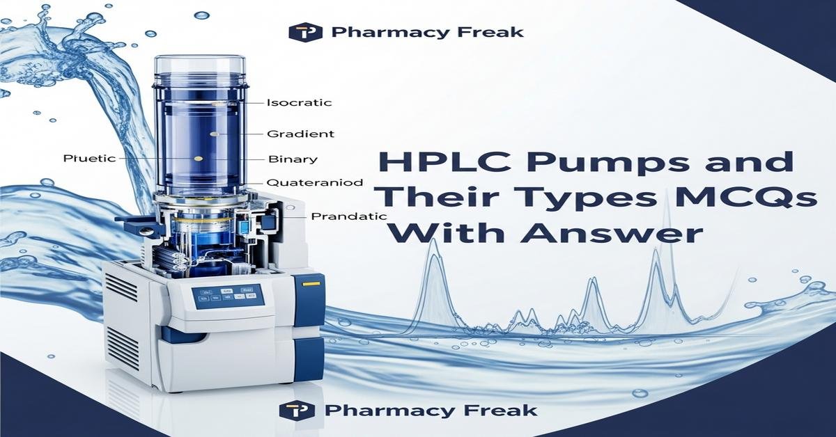 HPLC pumps and their types MCQs With Answer