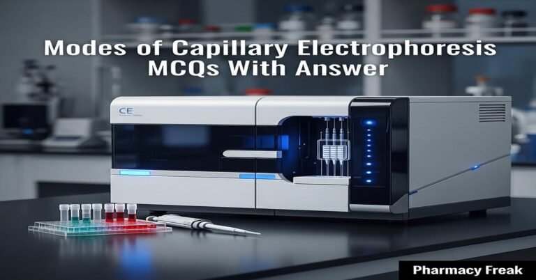 Modes of capillary electrophoresis MCQs With Answer