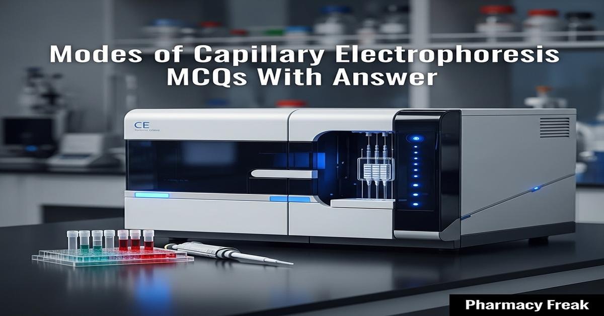 Modes of capillary electrophoresis MCQs With Answer