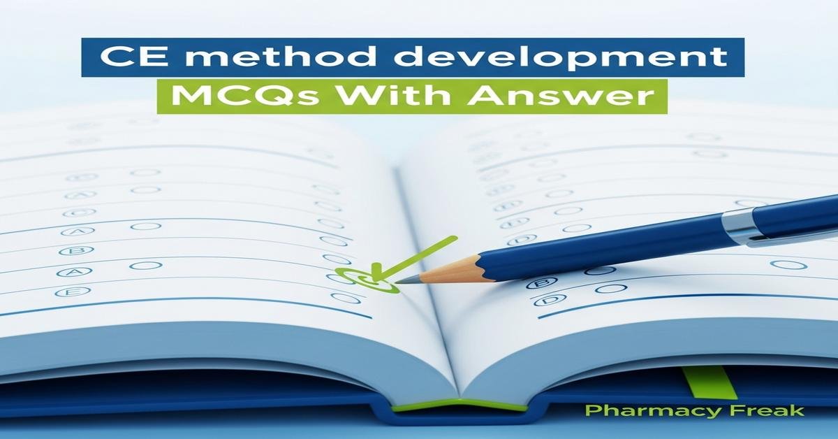 CE method development MCQs With Answer