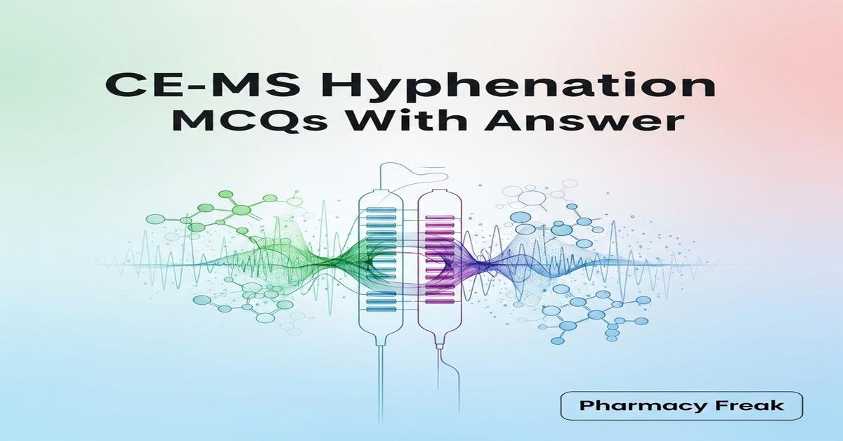 CE-MS hyphenation MCQs With Answer