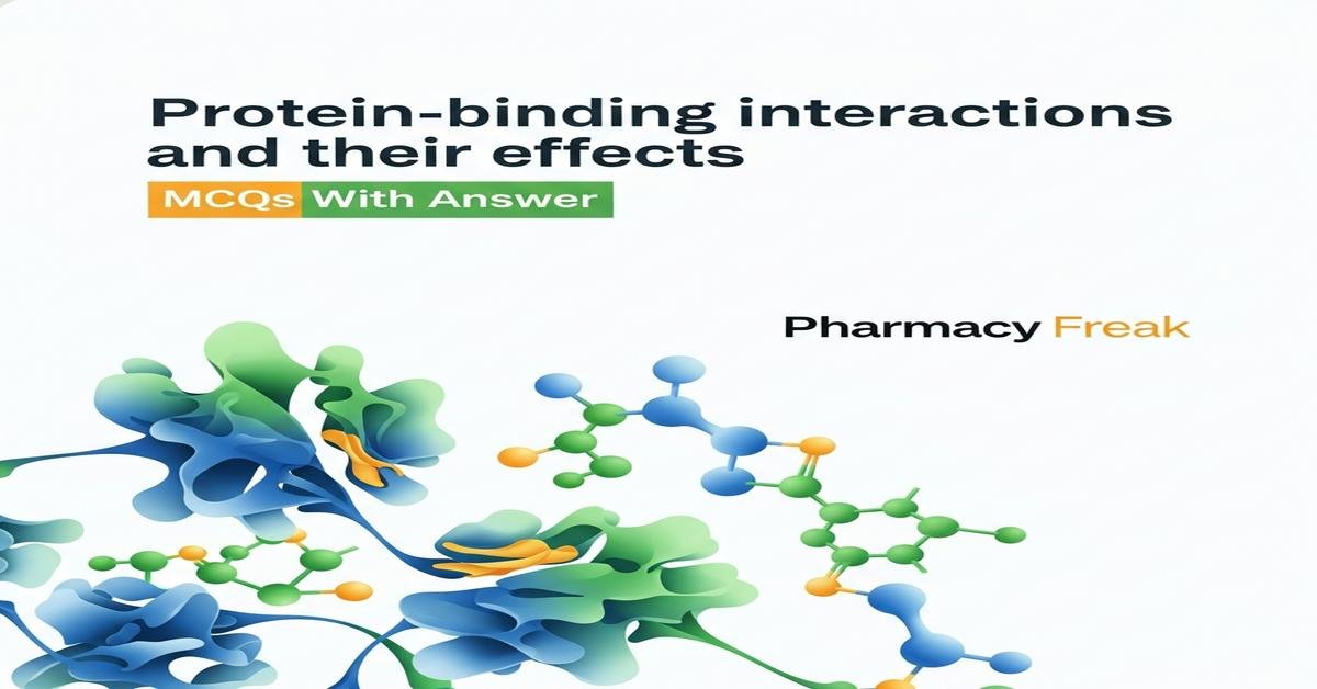 Protein-binding interactions and their effects MCQs With Answer