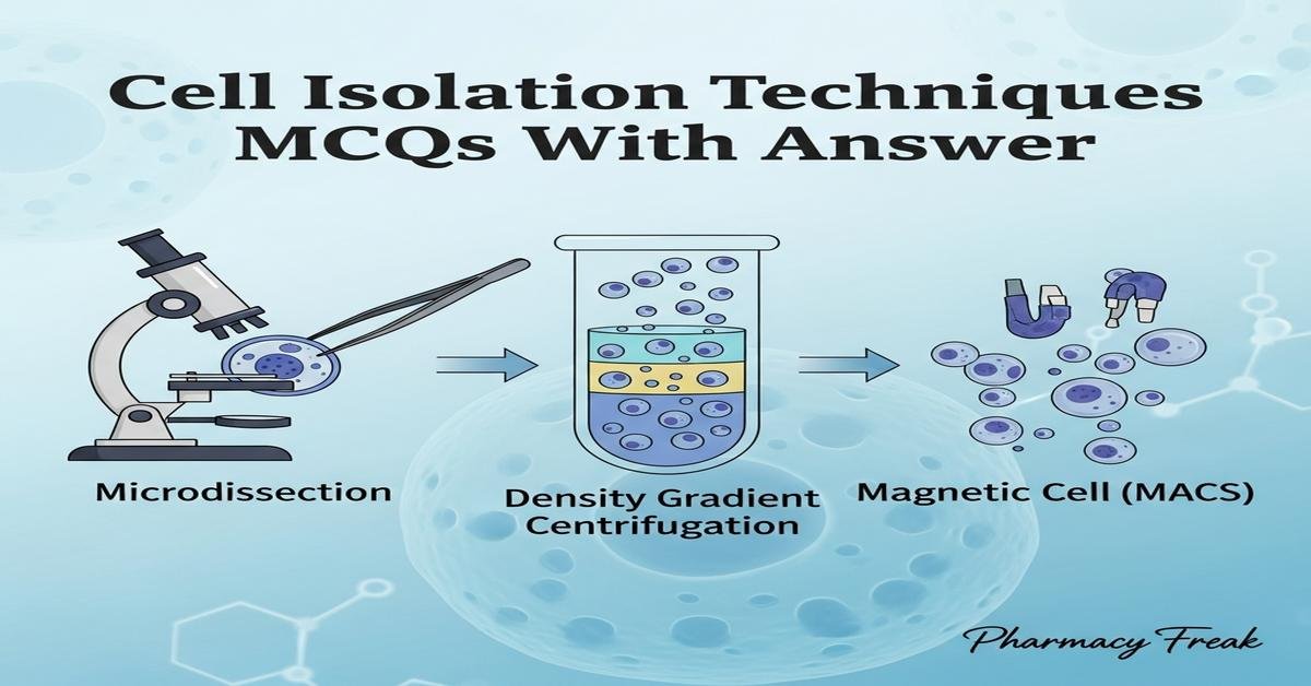 Cell isolation techniques MCQs With Answer