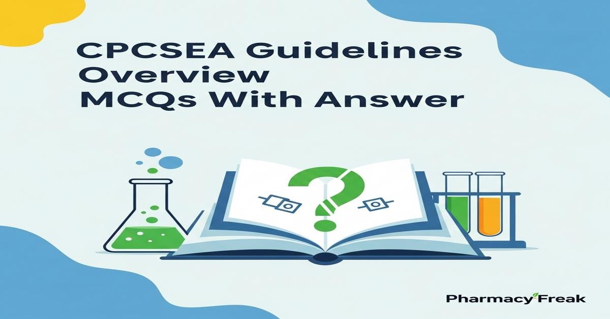 CPCSEA guidelines overview MCQs With Answer
