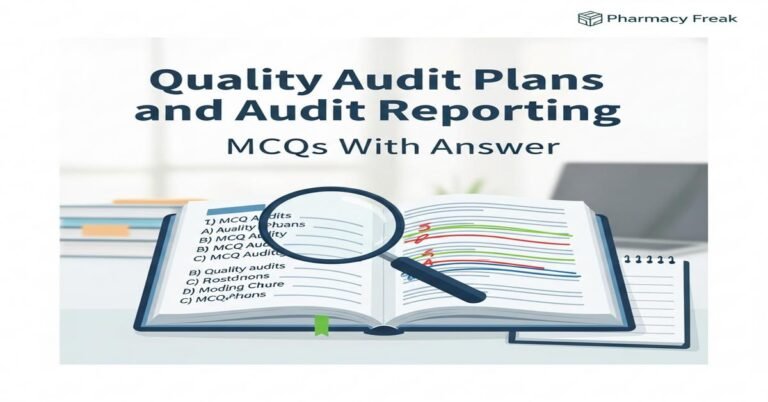 Quality audit plans and audit reporting MCQs With Answer