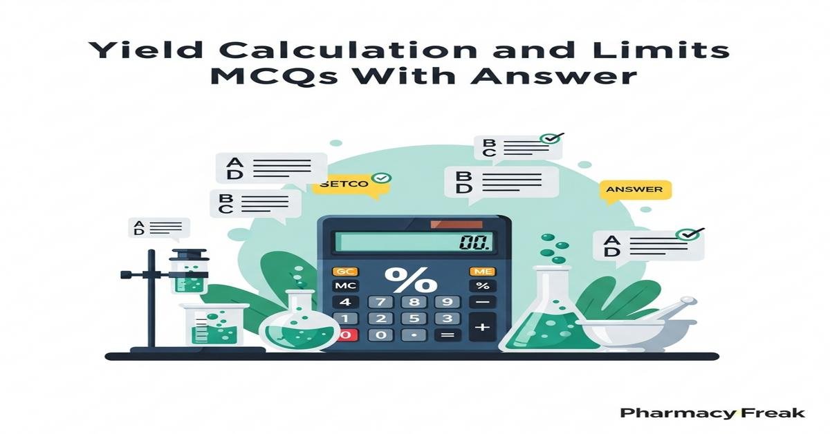 Yield calculation and limits MCQs With Answer