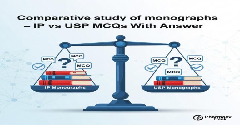 Comparative study of monographs – IP vs USP MCQs With Answer
