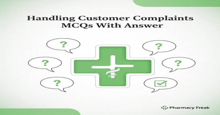 Handling customer complaints MCQs With Answer