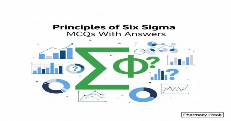 Principles of Six Sigma MCQs With Answer