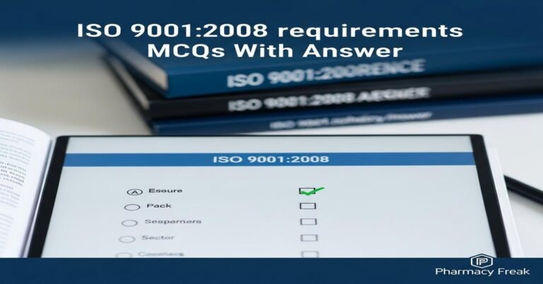 ISO 9001:2008 requirements MCQs With Answer