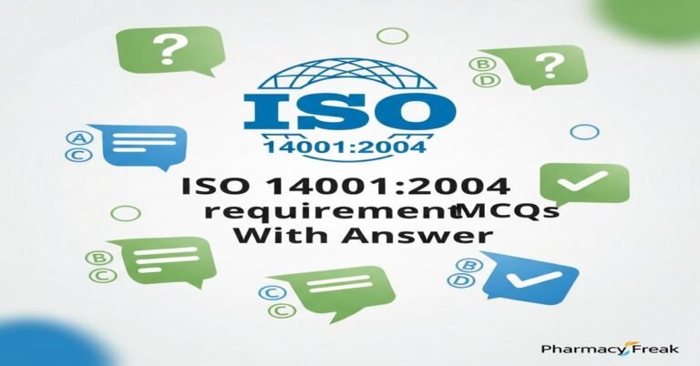 ISO 14001:2004 requirements MCQs With Answer