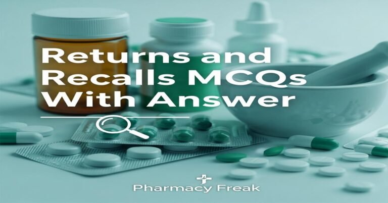 Returns and recalls MCQs With Answer