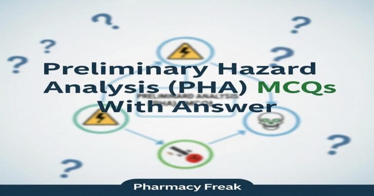 Preliminary Hazard Analysis (PHA) MCQs With Answer