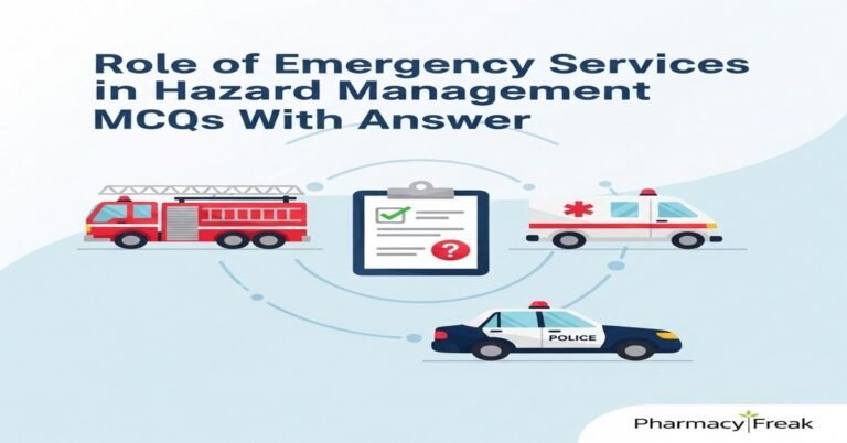Role of emergency services in hazard management MCQs With Answer