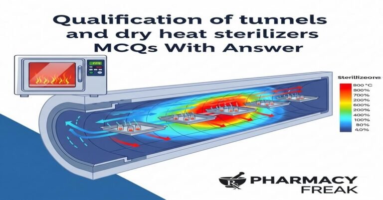 Qualification of tunnels and dry heat sterilizers MCQs With Answer
